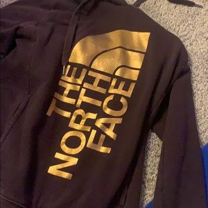 Purple & Gold North Face Hoodies